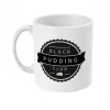 Black Pudding Club Logo 11oz Mug 5 black pudding club logo ceramic mug left side mockup