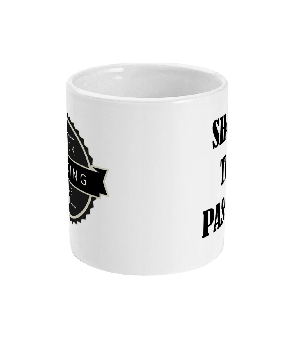 BlackPudding.Club Logo Mugs (min SET of 4) 5 black pudding club logo share the passion ceramic mug front mockup