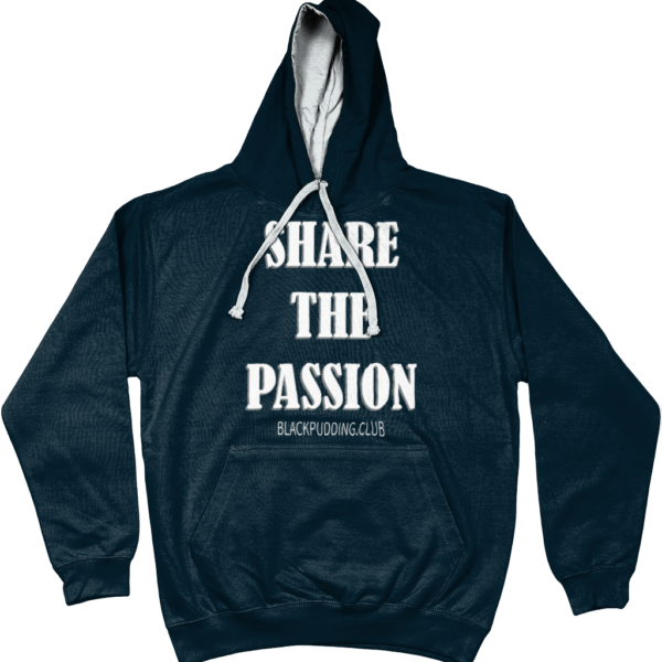 Share the Passion Hoodie - French Navy-Grey