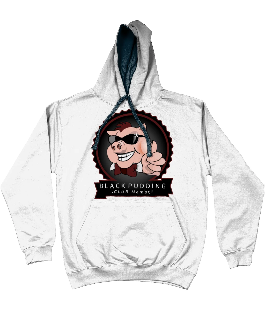 BlackPudding.Club Member Varsity Hoodie - Cool Pig 3 BlackPudding.Club Member Varsity Hoodie