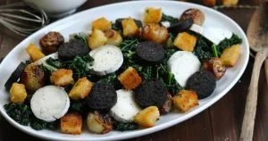 Black Kale, Goat’s Cheese & Black Pudding Salad