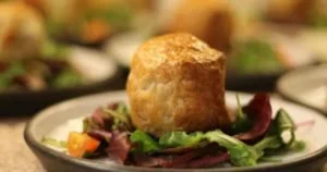 Black Pudding Goats Cheese Pie
