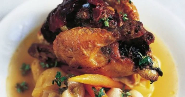 Poussin with Black Pudding