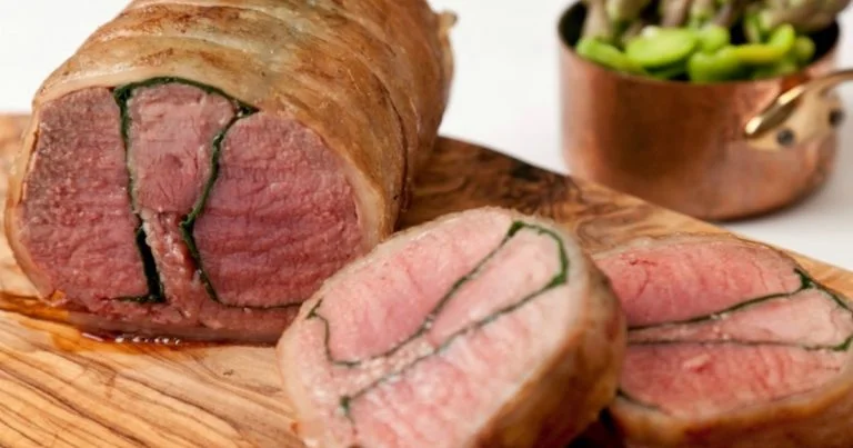 Saddle of Lamb with Black Pudding