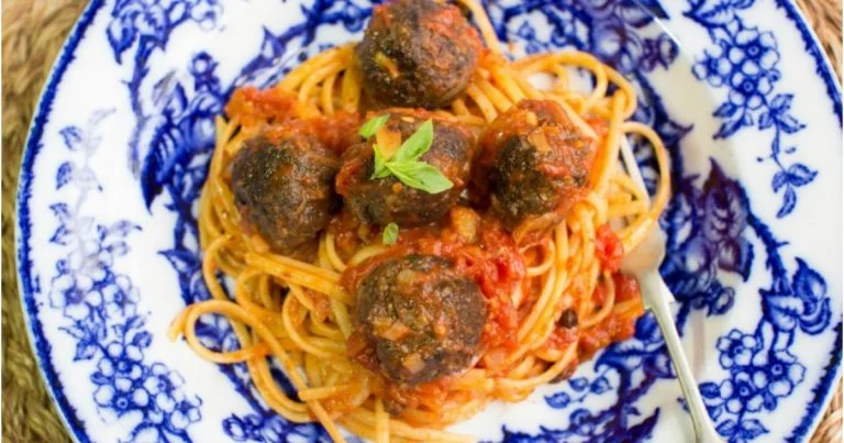Spaghetti Black Pudding Meatballs