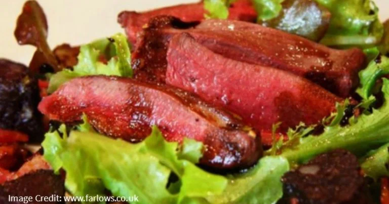 Warm Pigeon Salad with Black Pudding